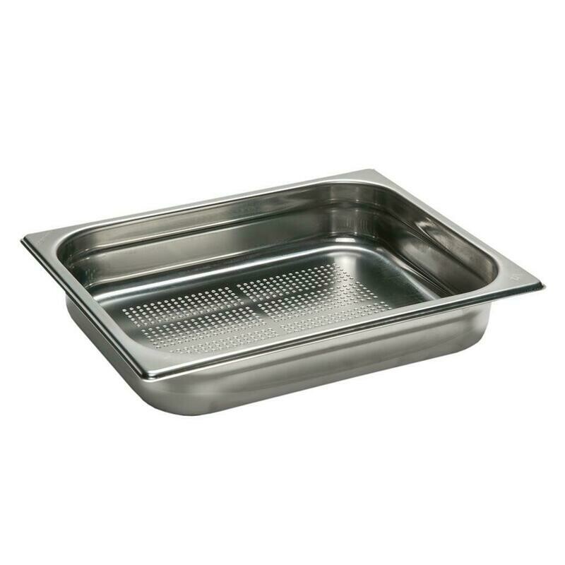 Vasca GN 2 1 Inoxmacel 65x53 h6.5 fondo forato inox horeca