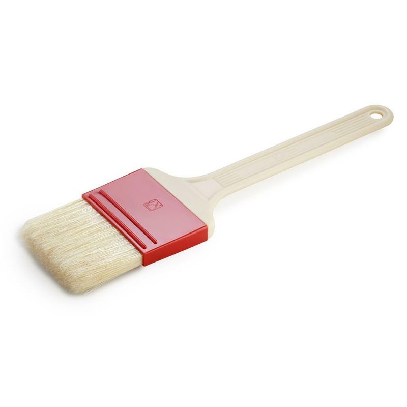 ingl:
Thermohauser 7.5 cm pastry brush with natural bristles for professional horeca bakery use