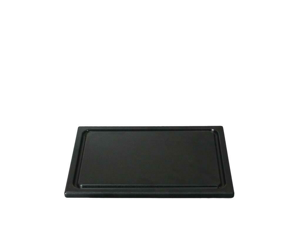 Cutting Board with Groove 35 x 25 cm Black - Tirolix