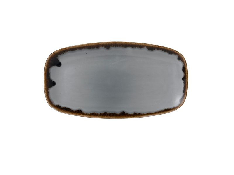 Chef's rectangular plate 35.5x18.9 cm Harvest Grey - Dudson