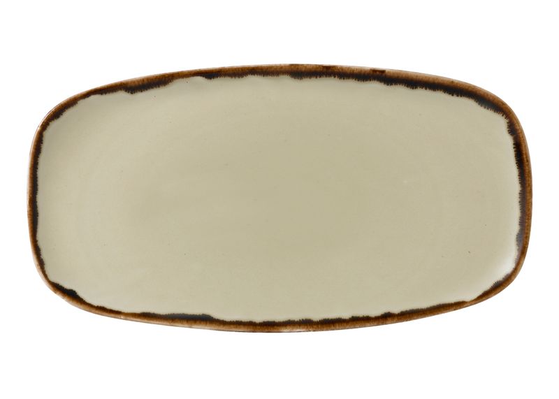 Chef's rectangular plate 35.5x18.9 cm Harvest Linen - Dudson