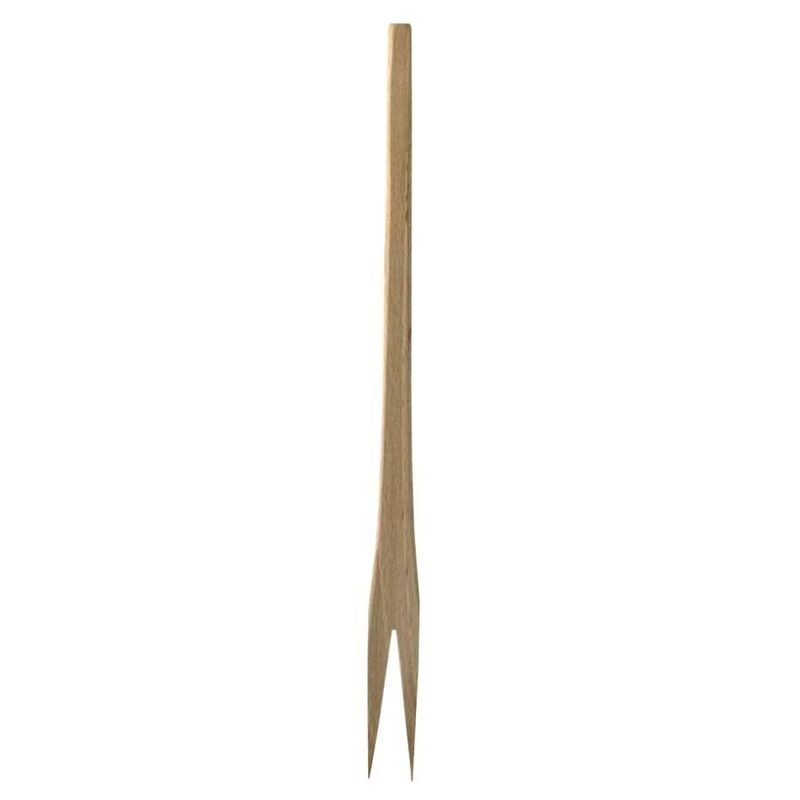 Caper fork 2 prongs beech wood 25 cm for professional horeca use