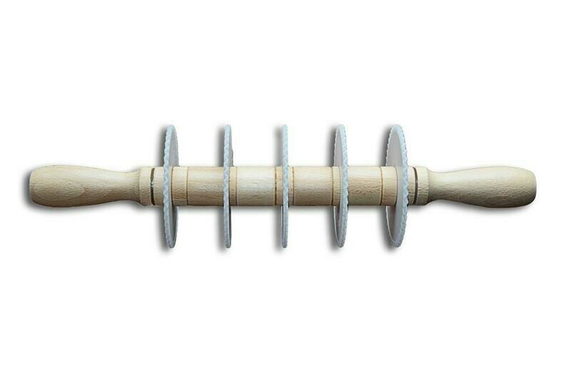 Mattarello Tagliapasta 5 Lame Dentate 8,8 cm - Elettro Center