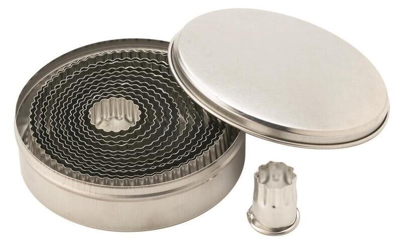 Fluted Pastry Cutters from 1.5 to 10 cm - Piazza