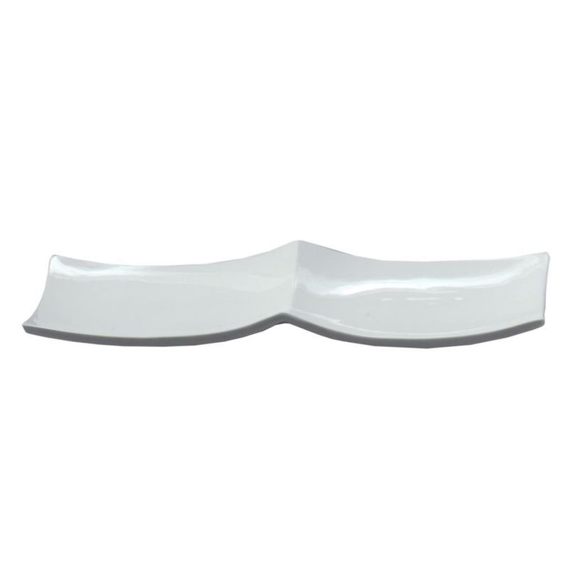 Rechteckiger Teller mit 2 Fächern 29 x 15 cm Antipastiere - Tirolix