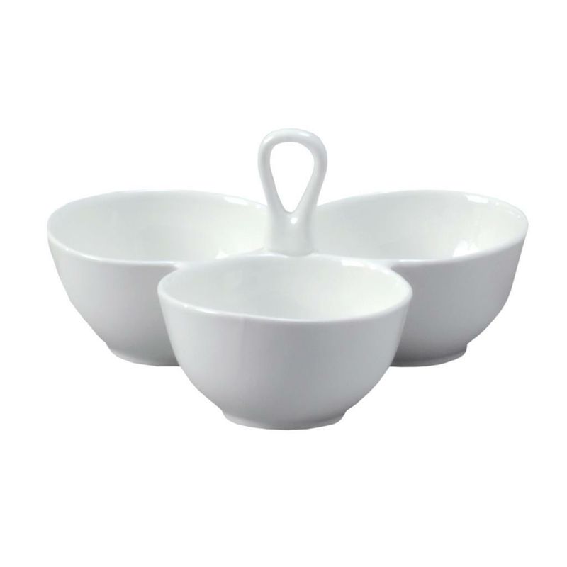 Vorspeisen-Set Kleeblatt mit 3 Fächern - Tirolix