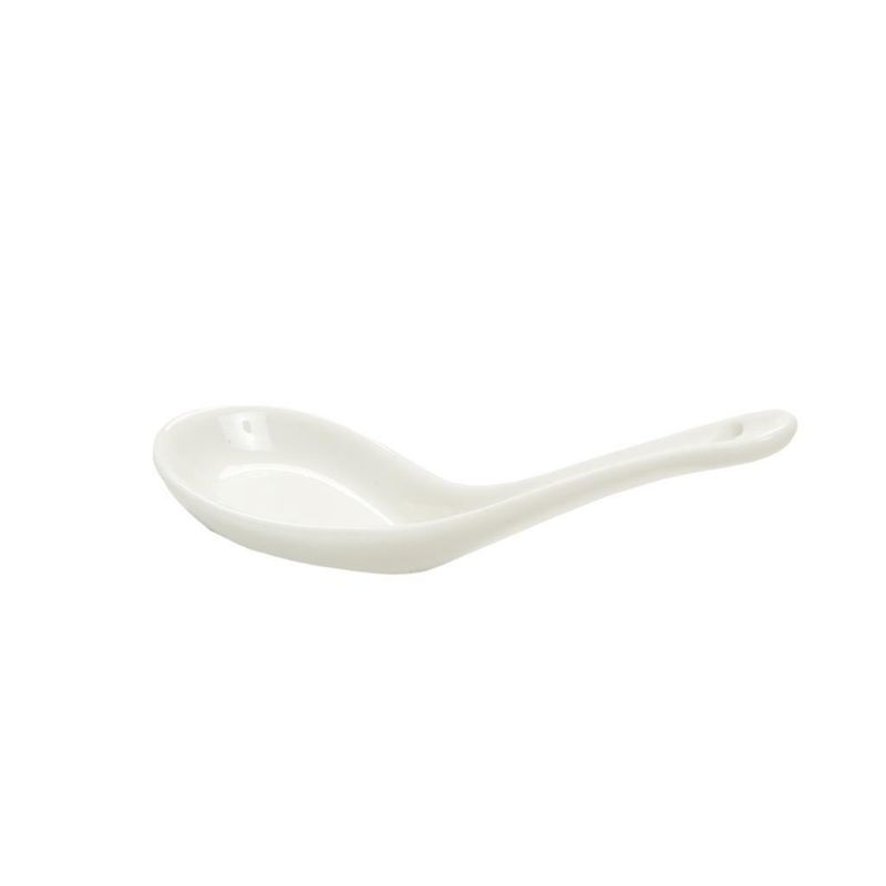 Mini rice soup spoon 9 cm porcelain professional horeca use Tirolix