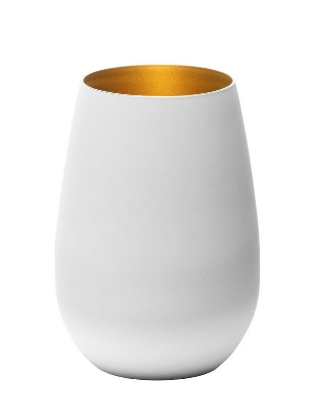 White/Gold Glass 46.5 cl Elements - Stölzle Lausitz