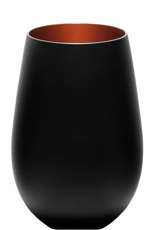 Black/Bronze Glass 46.5 cl Elements - Stölzle Lausitz
