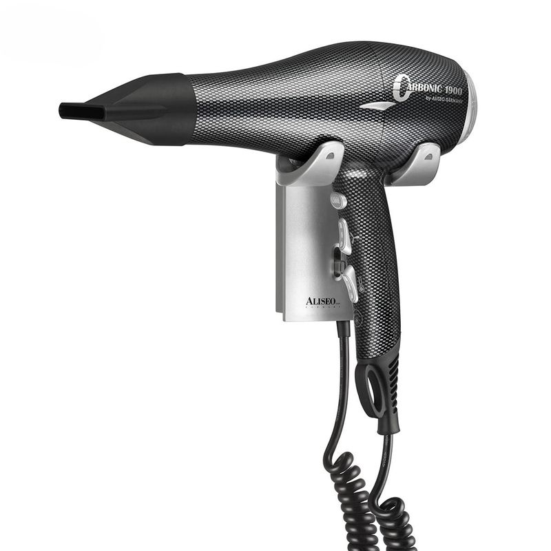 Carbonic Hairdryer with Wall Mount Hang-up 1900W - Aliseo