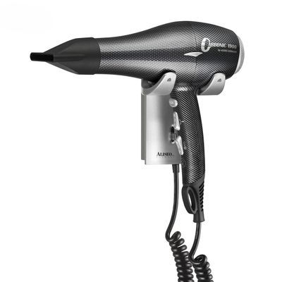 Carbonic Hair Dryer with Wall Mount Hang-up and Additional Cable and Plug 1900W - Aliseo
