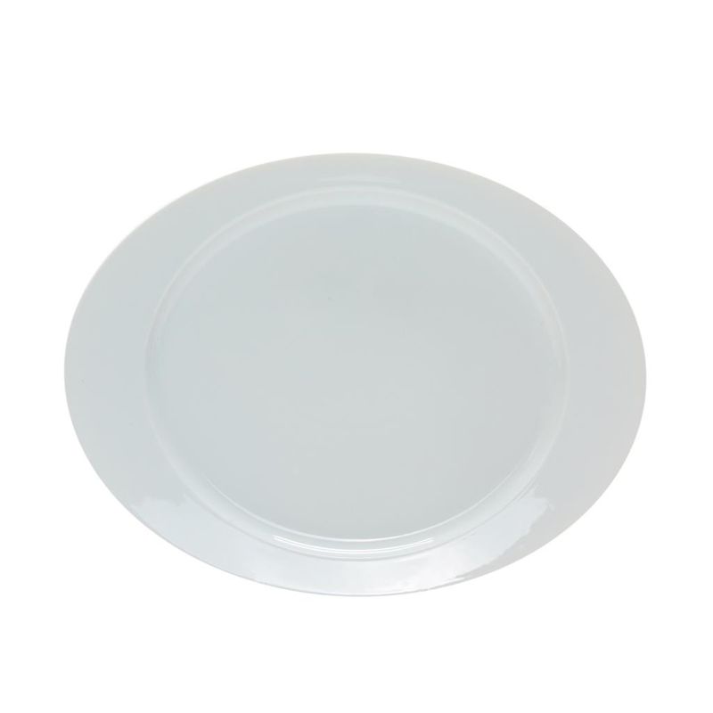 Costa Verde Eclipse oval plate 38 cm dark porcelain for Horeca use