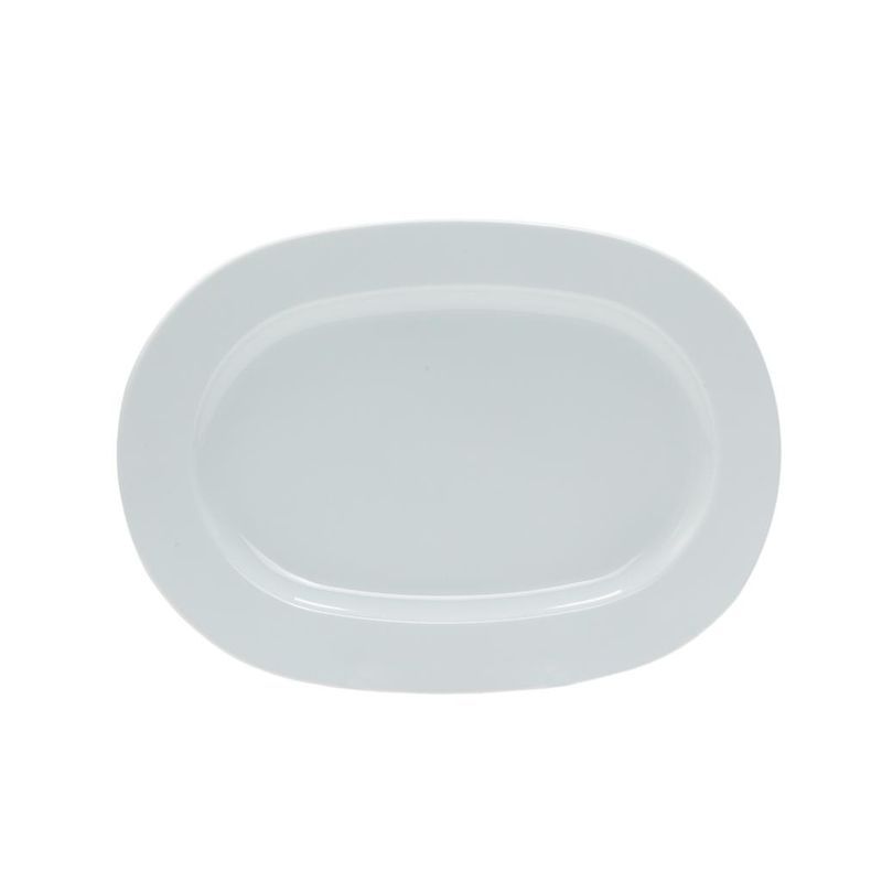 Costa Verde EURO oval plate 36x26 cm white porcelain for Horeca use