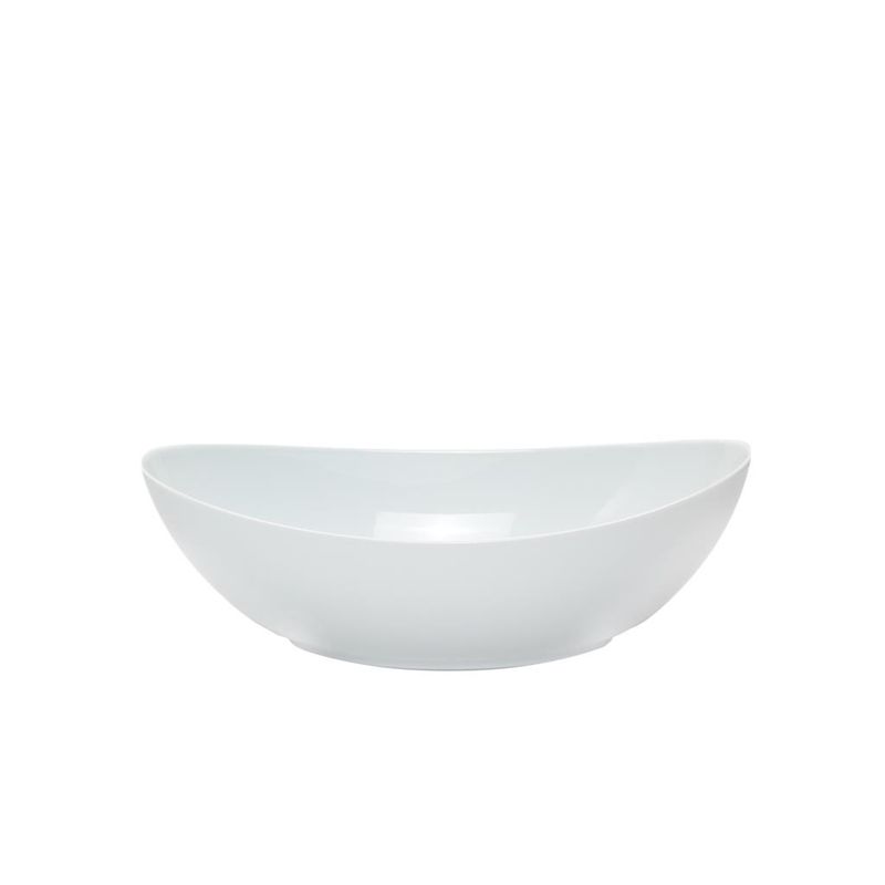 25x13 cm Saturno oval porcelain bowl for professional horeca service