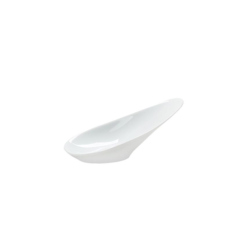 Costa Verde Isola 12x5 cm oval porcelain bowl for Horeca use