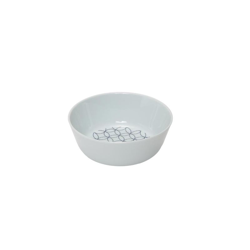 Costa Verde 17 cm porcelain bowl Fjord Blue decor for horeca use