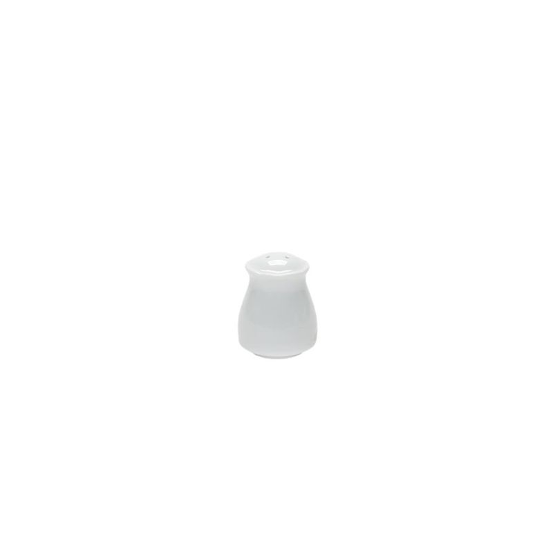 Eschenbach salt shaker Ambiente white porcelain with harmonious reliefs for horeca use