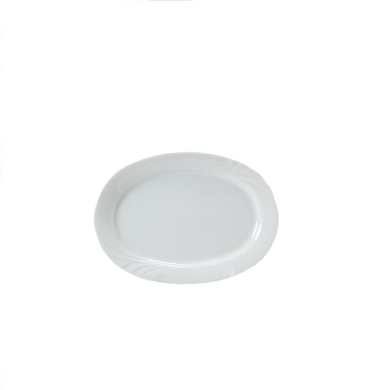 Oval plate Eschenbach 32 cm Ambiente white porcelain for professional horeca