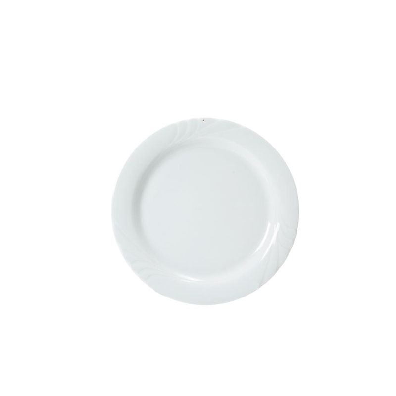 Eschenbach 25 cm flat plate porcelain Ambiente with elegant relief, professional HoReCa use