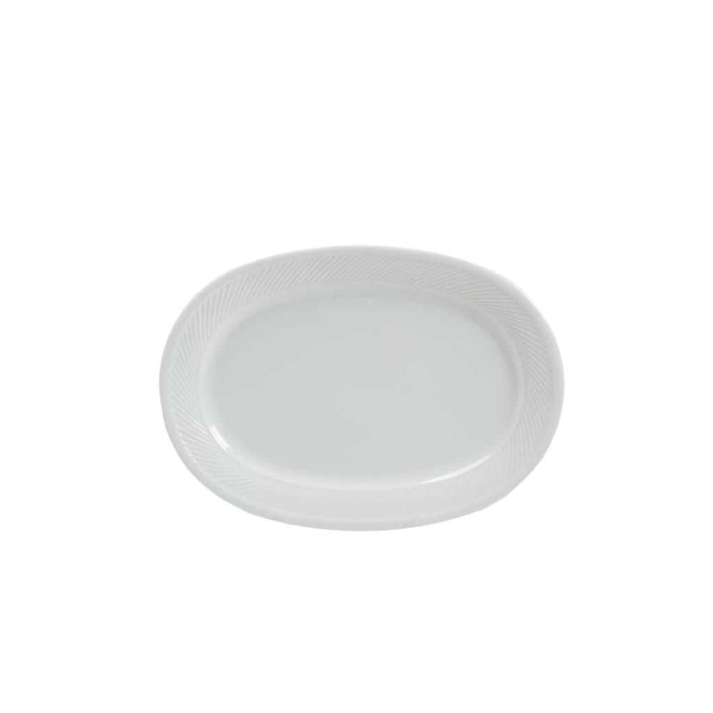 Eschenbach oval plate white porcelain Swing Time 37 cm horeca