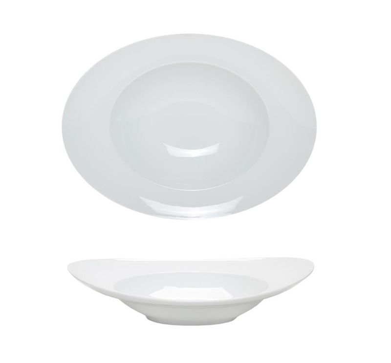 Pasta Bowl oval Eschenbach Universo 32 cm Porzellan Horeca
