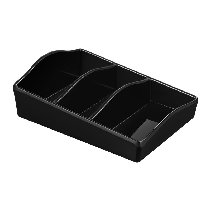 Tray with compartments Welcome Trays Black 130 x 40 x 100 mm - Aliseo