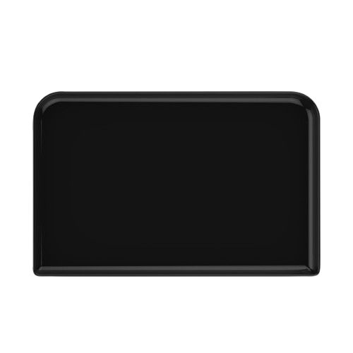 Vassoio di cortesia Nero 400 x 200 x 16 mm - Aliseo