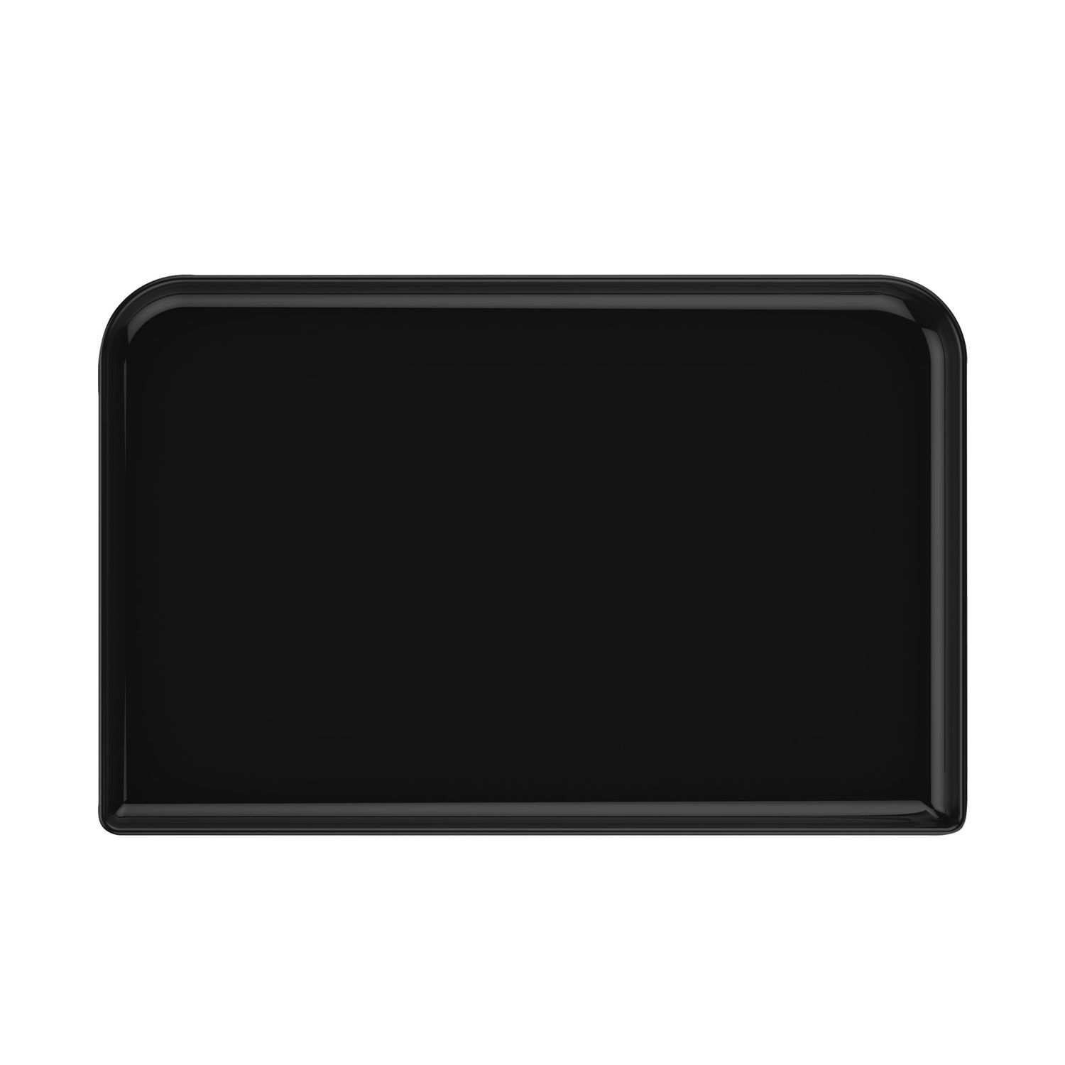 Black Courtesy Tray 400 x 200 x 16 mm - Aliseo