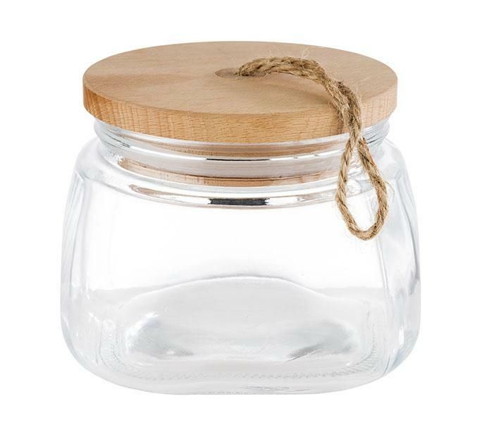Glasbehälter "Woody" 14 x 14 cm 1L - APS