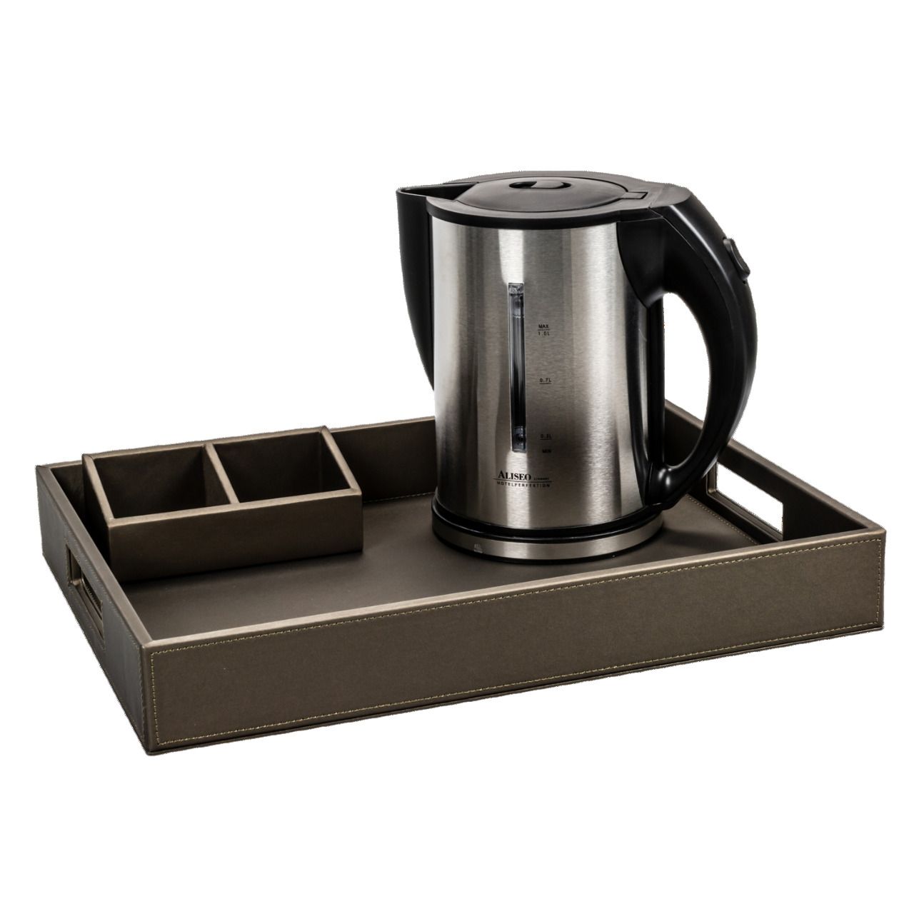 Tray Londoner Taupe 400 x 55 x 300 mm - Aliseo