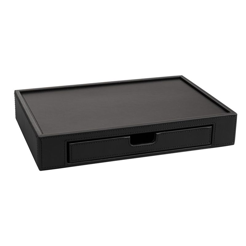 Tray with Drawer Londoner Noir 300 x 50 x 200 mm - Aliseo