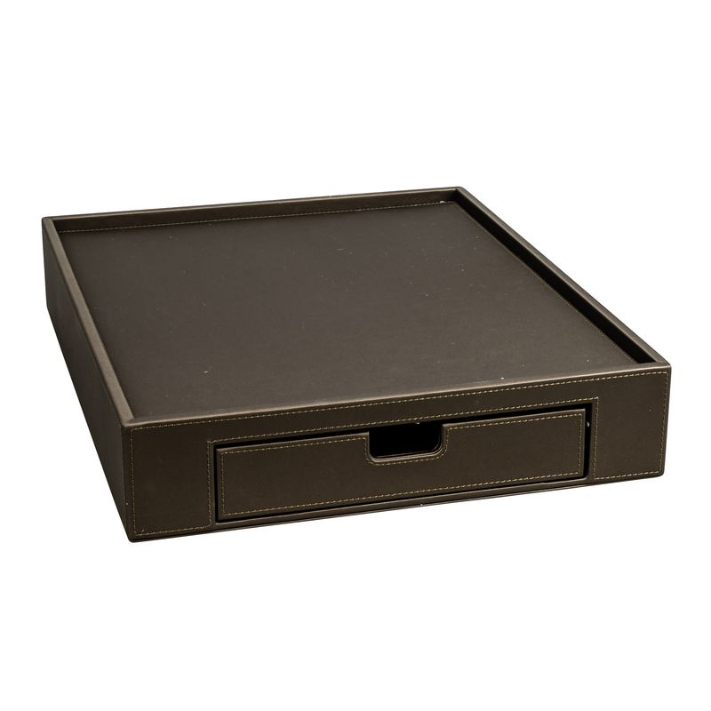 Tray with Drawer Londoner Taupe 33x42 cm - Aliseo