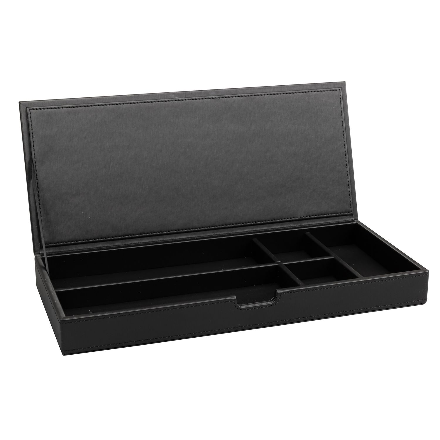 Container with Lid Londoner Noir 350 x 40 x 150 mm - Aliseo
