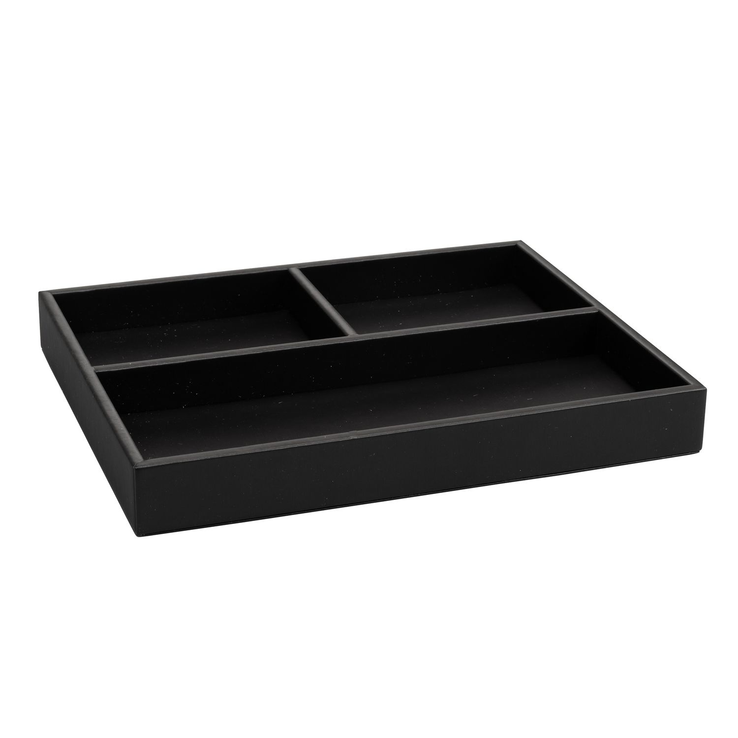 Container with three compartments Londoner Noir 250 x 30 x 200 mm - Aliseo