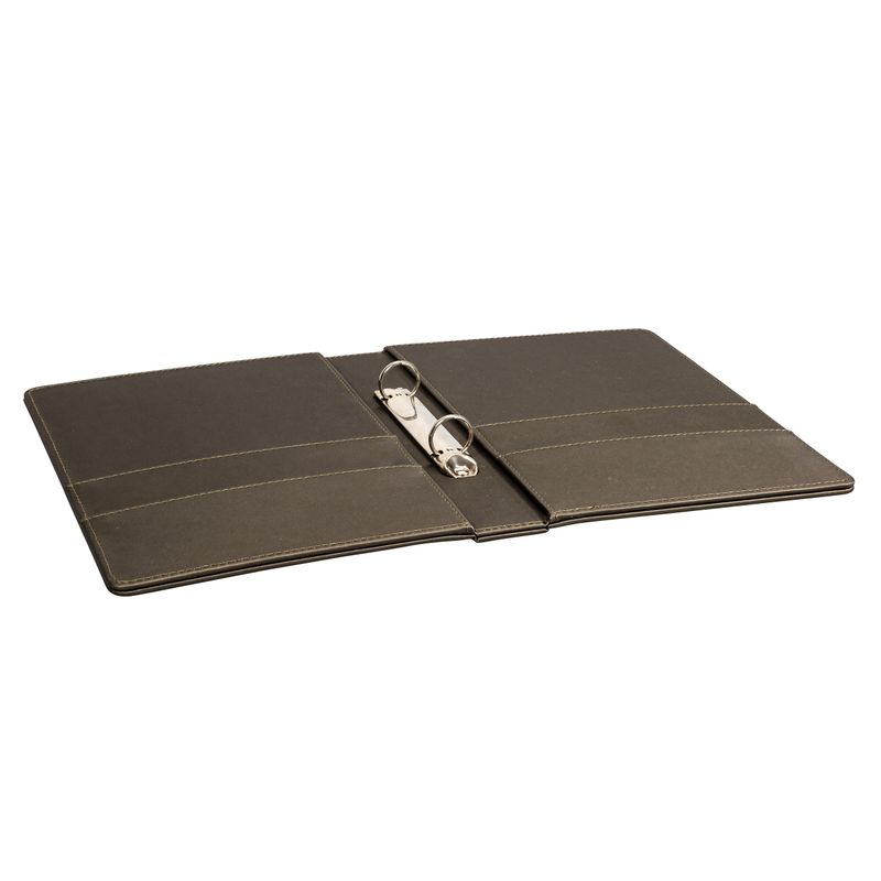 A5 Binder with Rings Londoner Taupe 170 x 245 x 40 mm - Aliseo