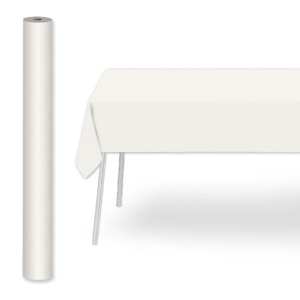Tablecloth roll 1.2x25 m white paper horeca Tirolix