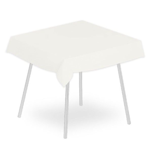 White tablecloth 120x120 cm paper horeca Tirolix