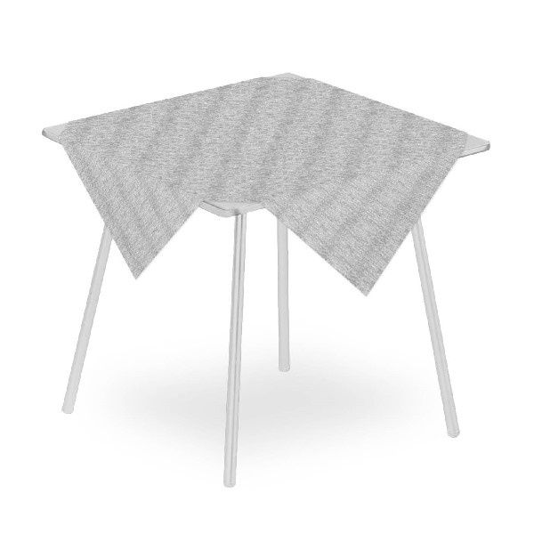 Tischdecke Gio Grigio 100x100 aus Airlaid fuer Gastronomie