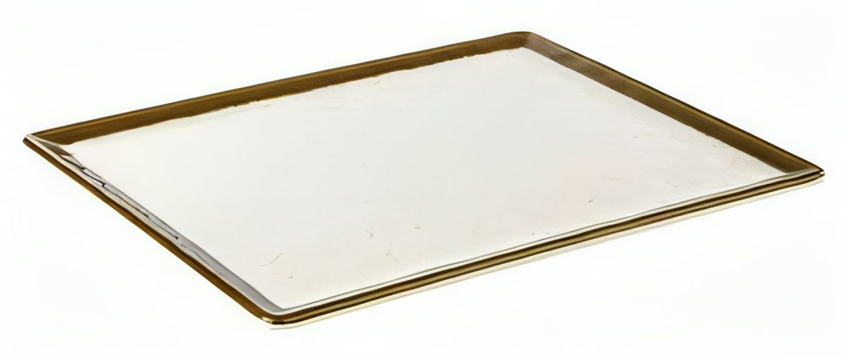 GN Tray "Stone Art" 26.5 x 32.5 cm White, Brown - APS