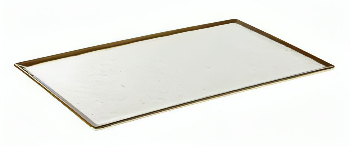 GN Tray "Stone Art" 32.5 x 53 cm White, Brown - APS