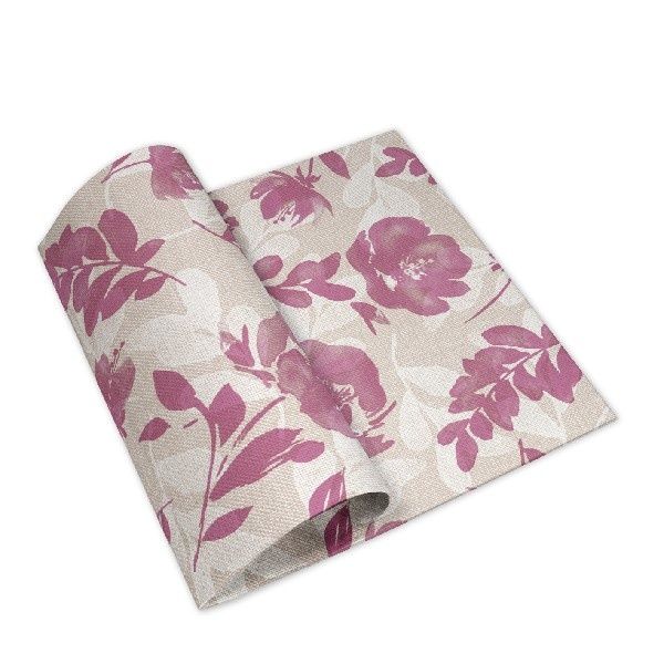 Tovagliolo Garden Fuxia 40x40 in airlaid con grafica floreale per horeca
