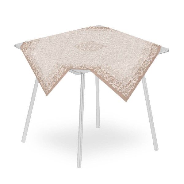 Rossella Cappuccino tablecloth 100x100 airlaid for horeca use
