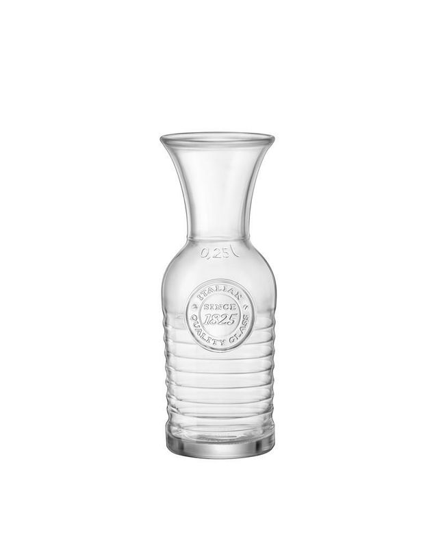 Carafe 25 cl Bormioli Rocco Officina 1825 clear glass for horeca service

