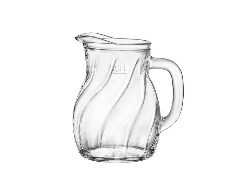Carafe Twist 63 cl Bistrot Bormioli Rocco soda lime glass for horeca service
