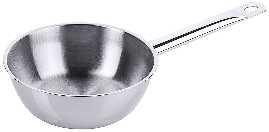 Sauté Pan 16 cm 2000 Stainless Steel with Wide Pouring Rim 0.75 l - Contacto
