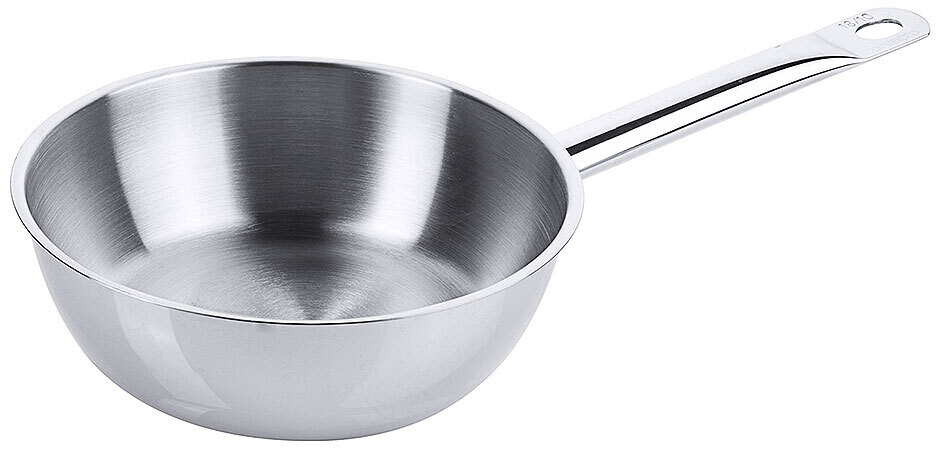 Sauté Pan 18 cm 2000 Stainless Steel with Wide Pouring Rim 1 l - Contacto