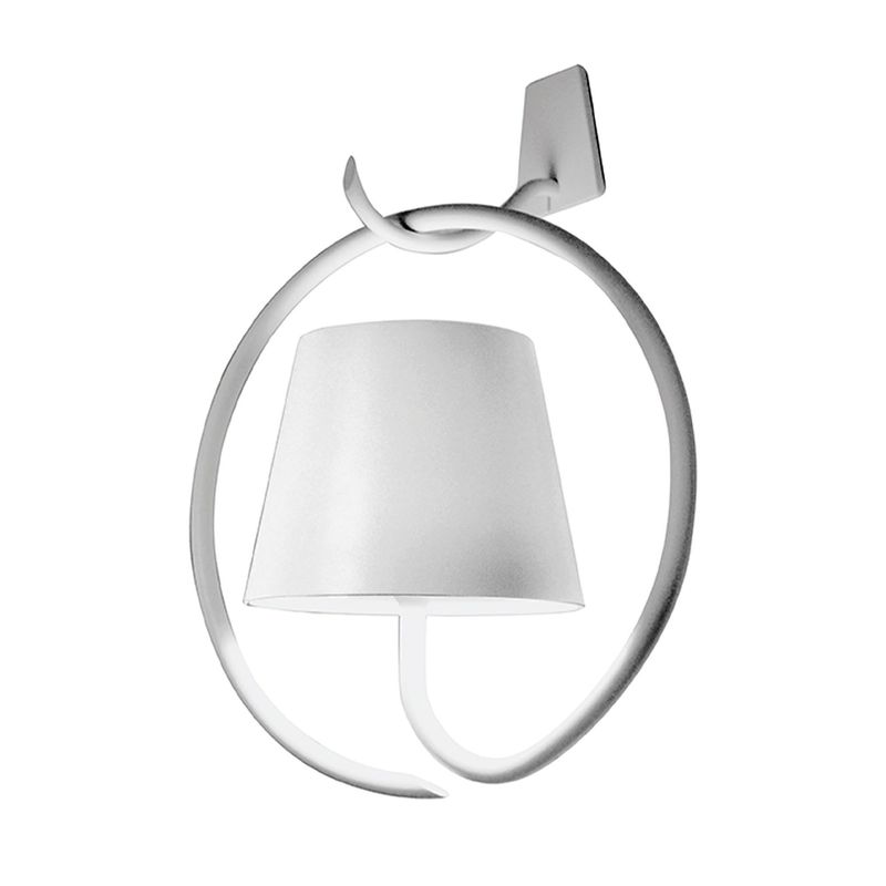 Wandlampe 26,5 x 12,5 cm Poldina Weiß - Zafferano