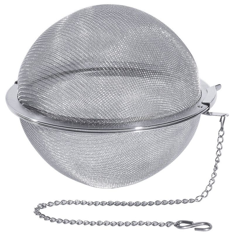 Tea Strainer Ball 15 cm Fine Mesh with Chain 35 cm - Contacto