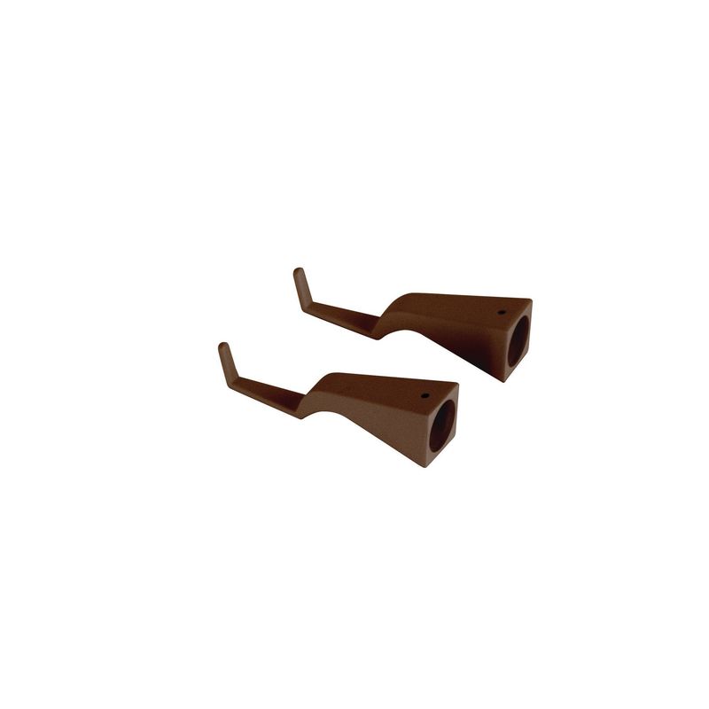 Horizontale Wandhalterung Pencil 10 x 3 cm Corten - Zafferano