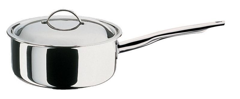 Low casserole with one handle and lid 20 cm Cristal - Spring